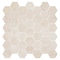 Andova Tiles SAMPLE Channing 2 x 2 Marble Honeycomb Mosaic Floor Use Tile SAM-ANDCHA130 - alternate 4